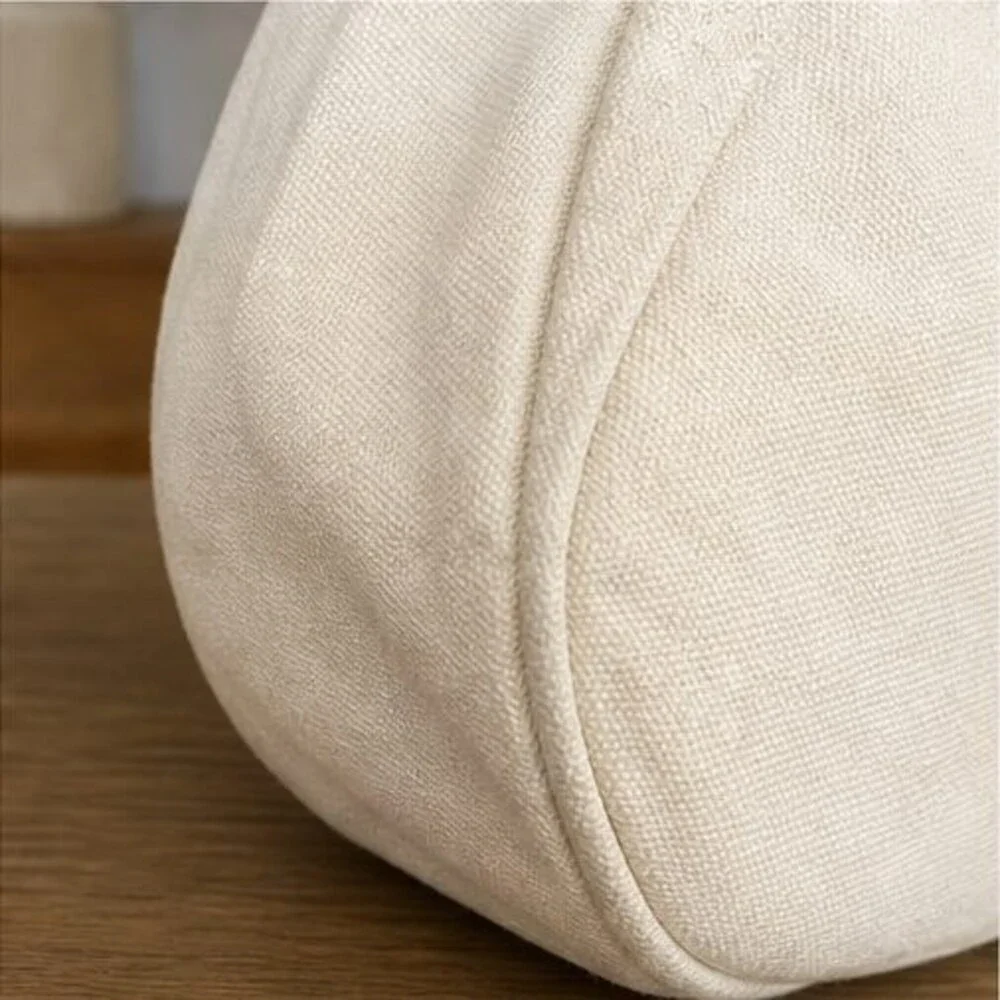 Cream Canvas Crossbody Bag